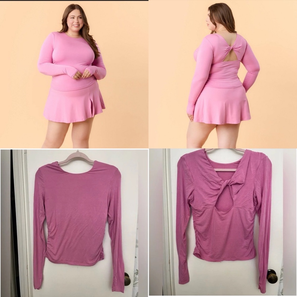 NWT Blogilates Twisty Long Sleeve Top (size L)